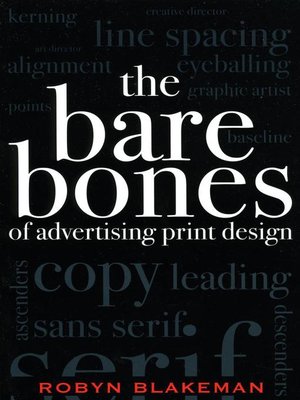 cover image of The Bare Bones of Advertising Print Design